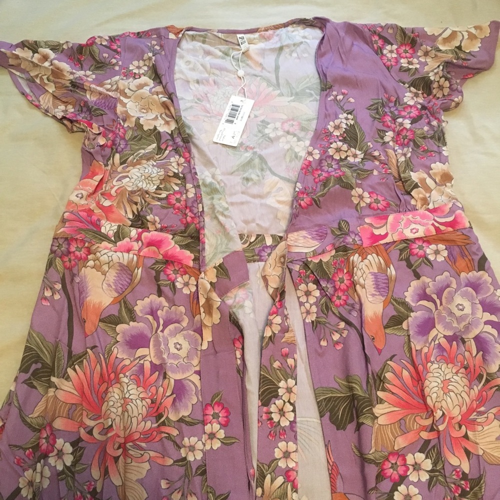 Spell Blue Skies Maxi Wrap Dress! - Picture 3 of 8